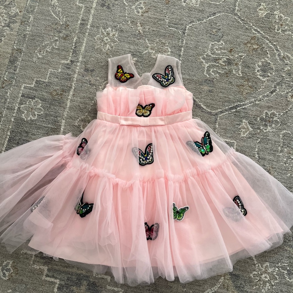BUTTERFLY GEM TULLE DRESS size 6 NEW ( no tags)
